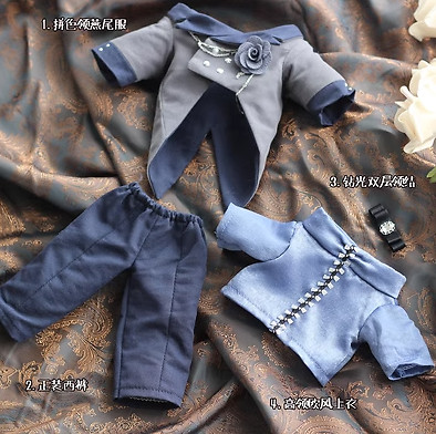 Handmade Cool Guy For 20cm 30cm Plush Doll Clothes Clothing Dress Up Cosplay