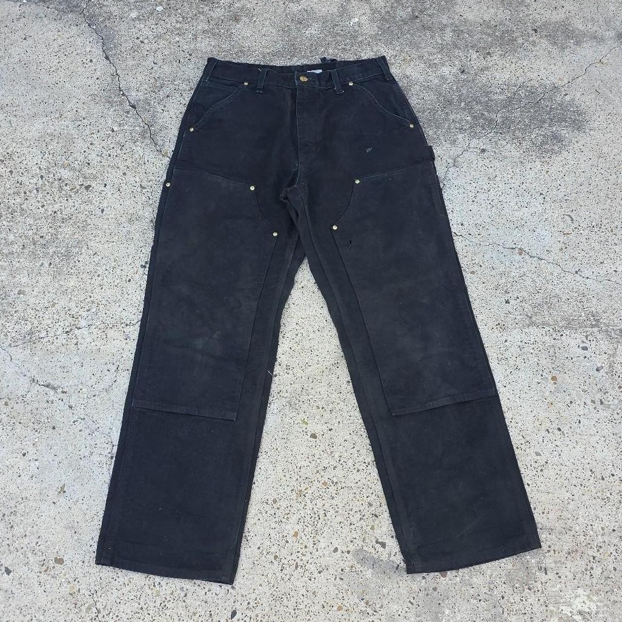 Carhartt Double Knee Carpenter Pants B01 BLK Size 32×30 Made in USA