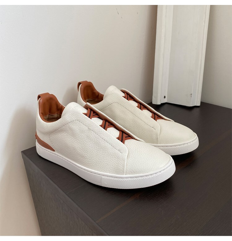 Men’s leather breathable sneakers Size 39-46