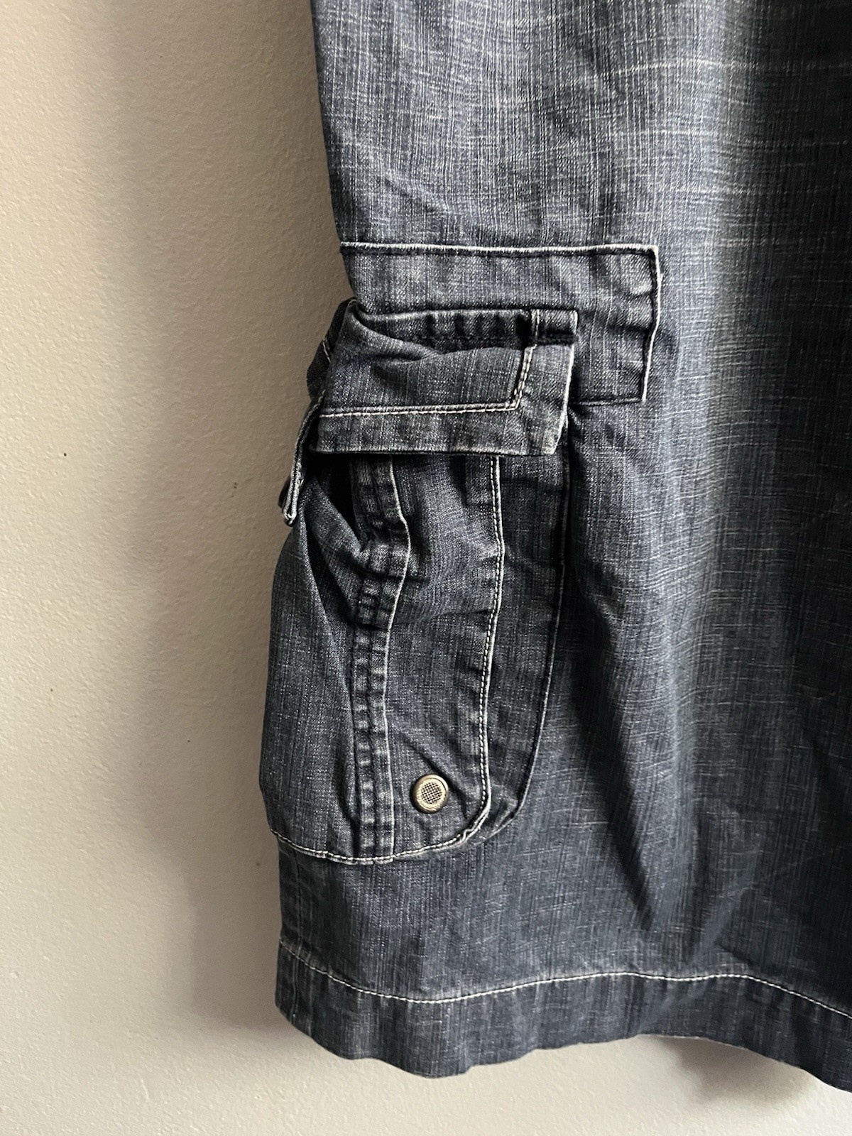 Vintage Y2K Parish Nation Hip Hop 90s Grunge Blue Denim Shorts Men’s Size 40×13