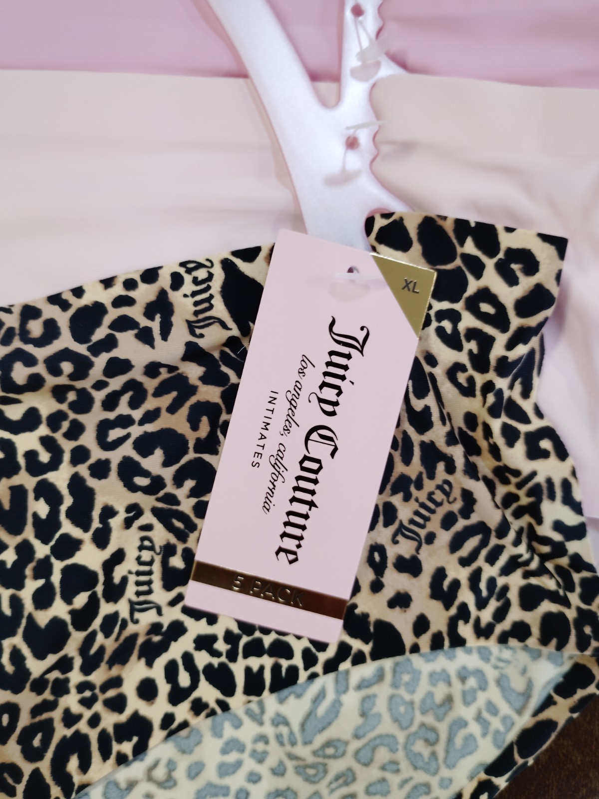 Juicy Couture NWT Intimates Panties Seamless Sz XL Leopard Print Varies Colors 5