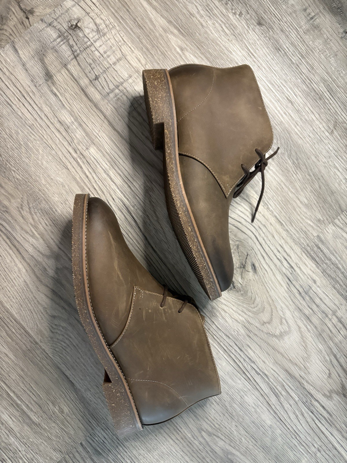 Dockers Nigel Leather Chukka Boots Mens 10 Brown Business Casual Comfort NEW