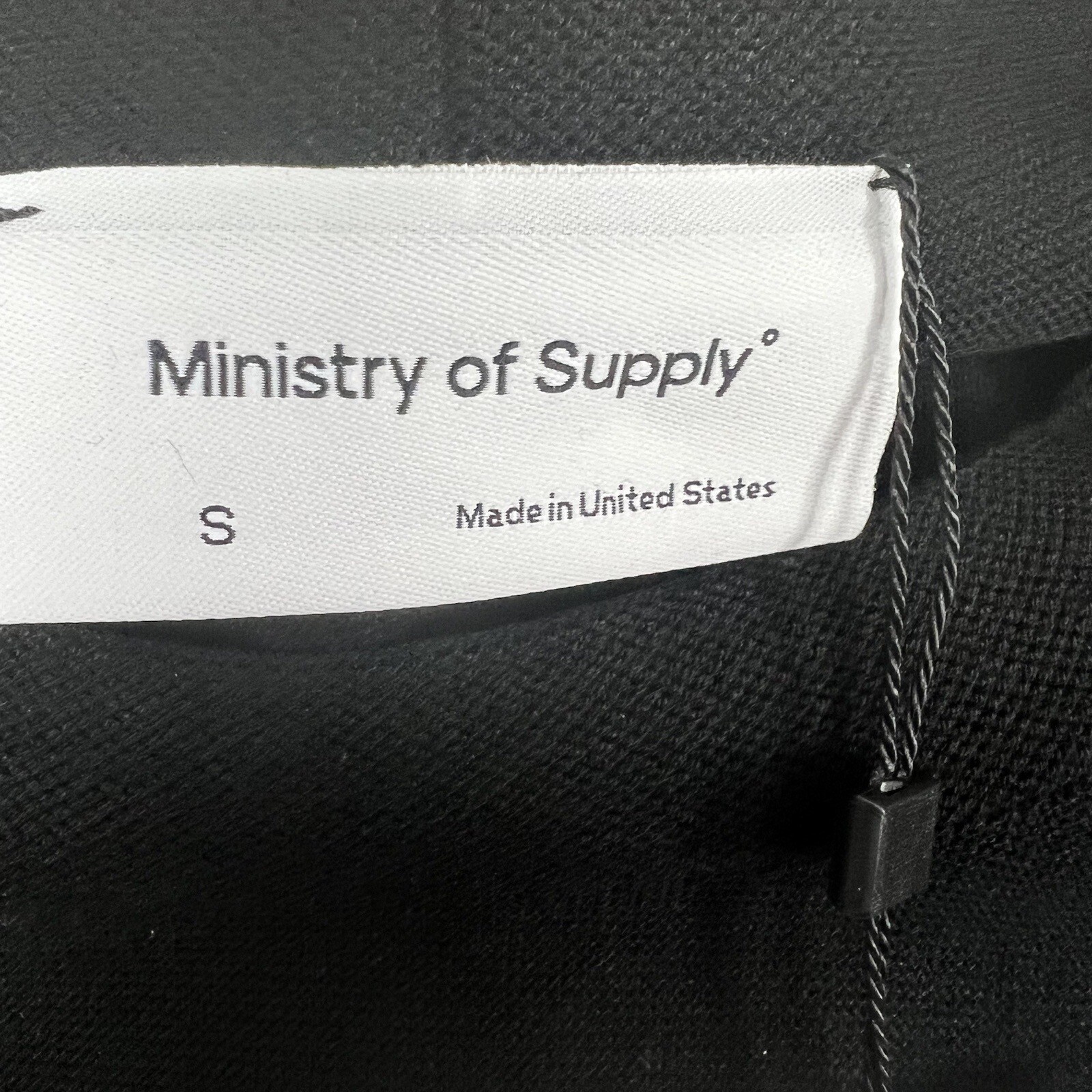 Ministry Of Supply Sweater 3D Print Knit Slouchy Black Slits Made In USA S NEW