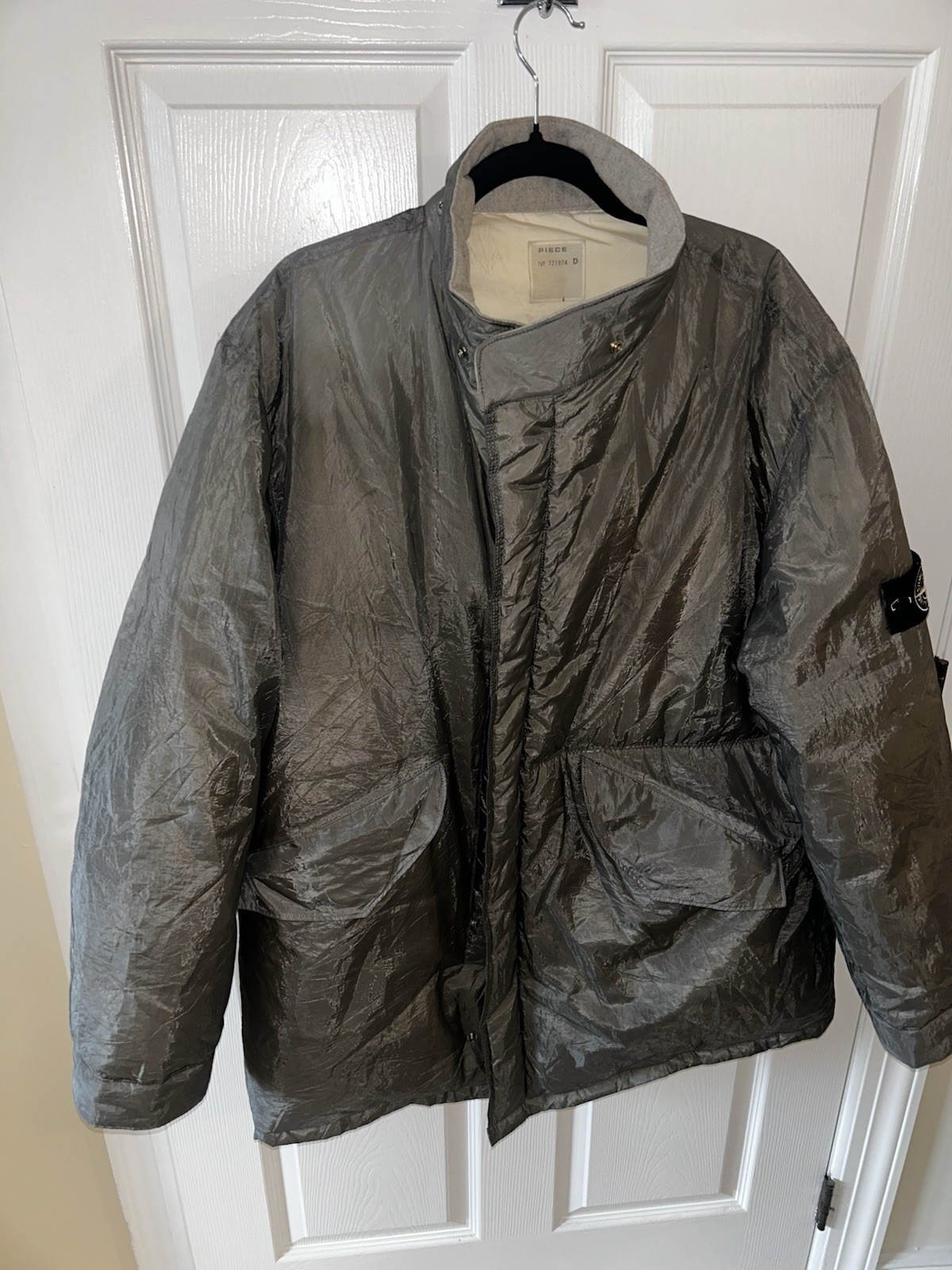 RARE Stone Island A/W 1999 Pure Metal Shell Down Jacket – XXL