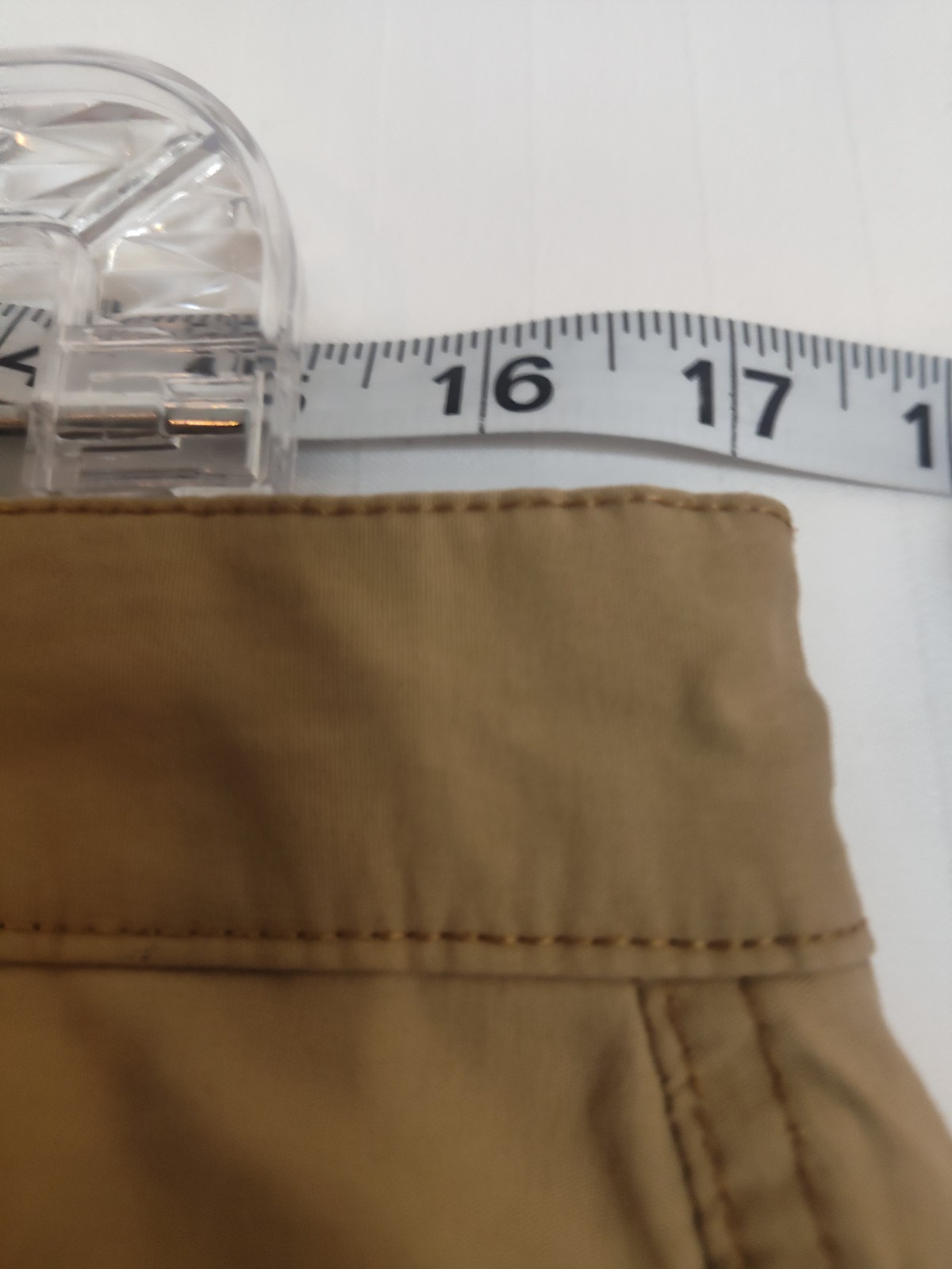 Kenneth Cole Gusseted 34×32 Slim Chino Performance Functional Tan Mens Pants