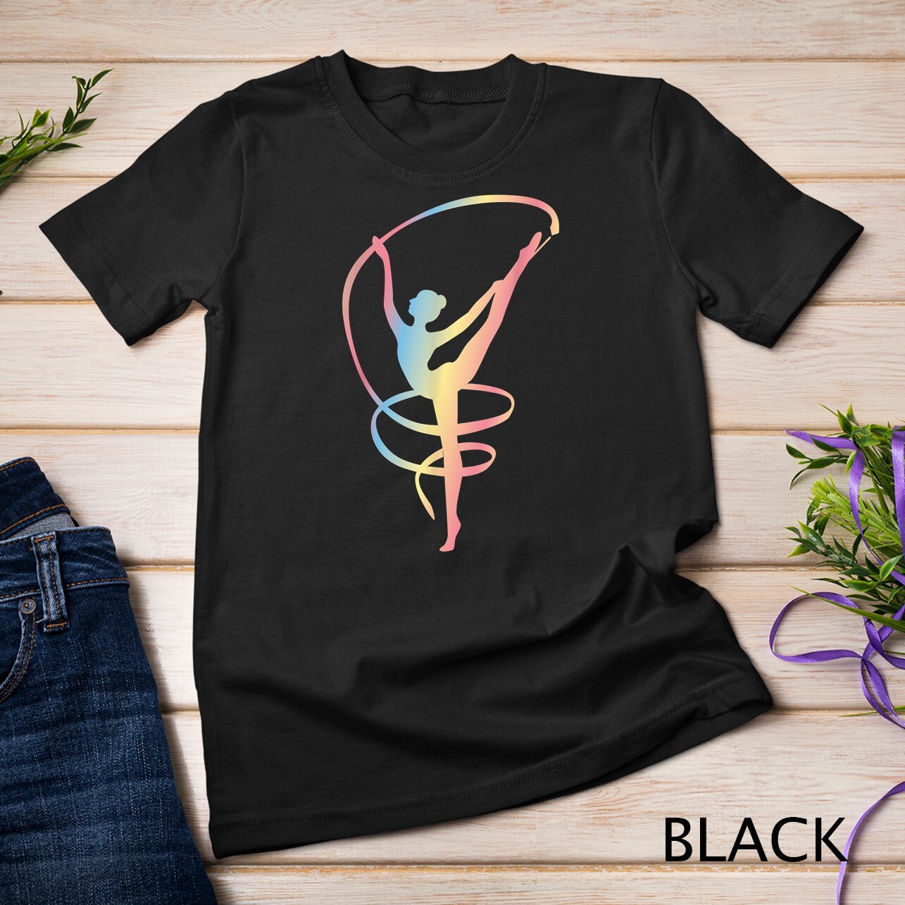 Gymnast Rhythmic Sports Gymnastics Gift Girls Women T-Shirt Unisex T-shirt