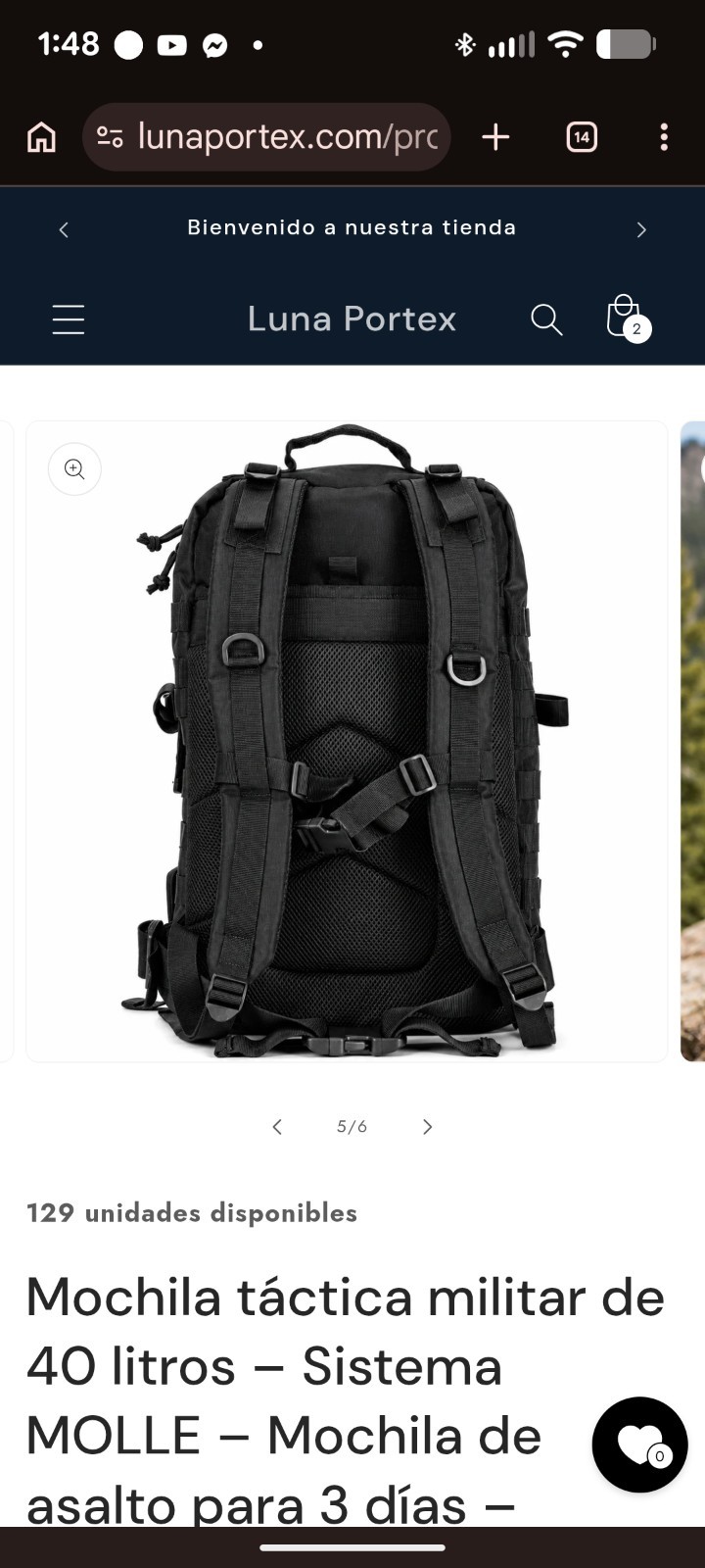 Military Tactical Backpack 40L – MOLLE 3-Day Assault Pack – Black