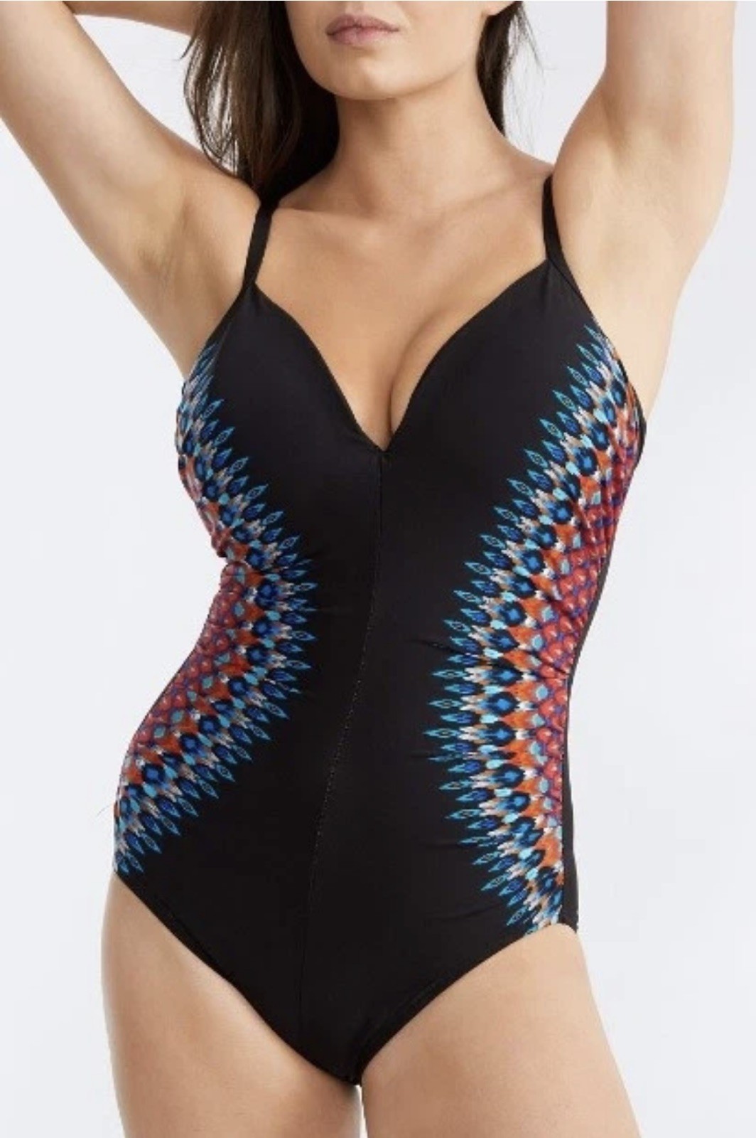 Miraclesuit MULTI Nepali Temptation Underwire One-Piece Swimsuit, US 10