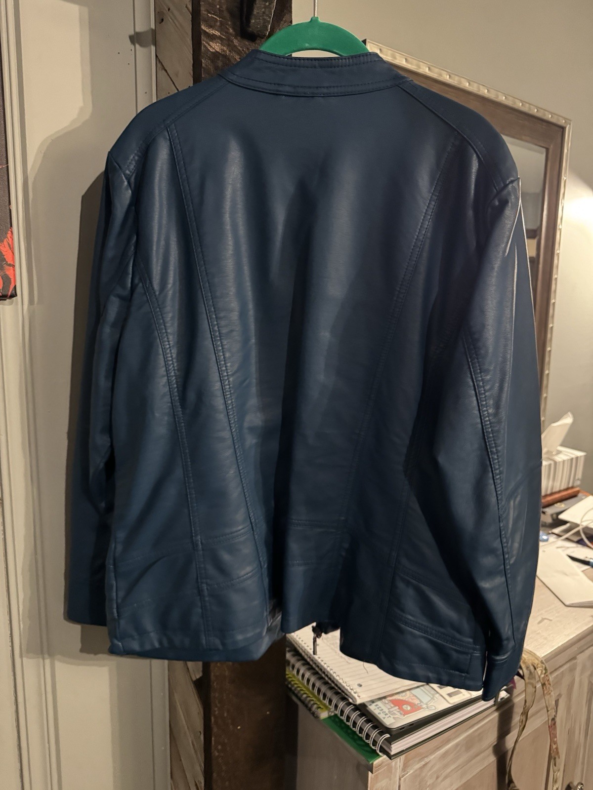 Christopher & Banks Petite Blue Zip Lightweight Jacket Long Sleeve P/XL
