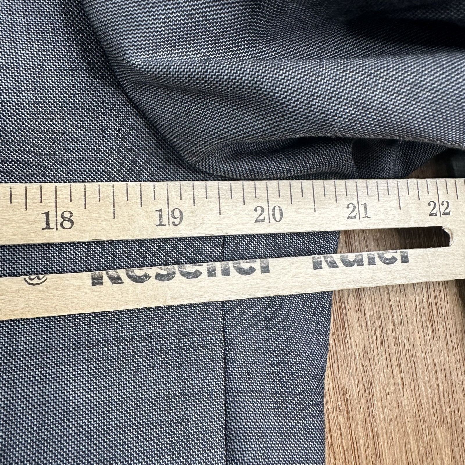 Calvin Klein Suit Mens 42R Gray 2 Button 100% Wool Pants 34×30 Peak Lapel