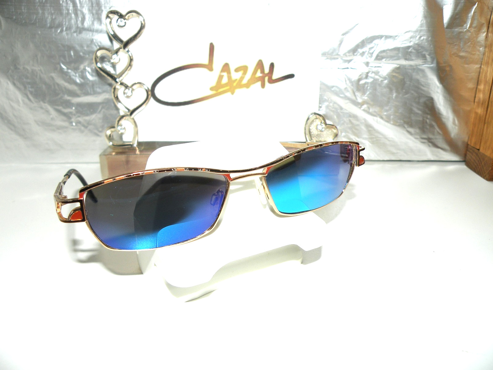 VTG 90’s CAZAL MOD 194 COL 712 GEOMETRIC POLARIZED SUNGLASSES FRAME BOX 11 TF RB