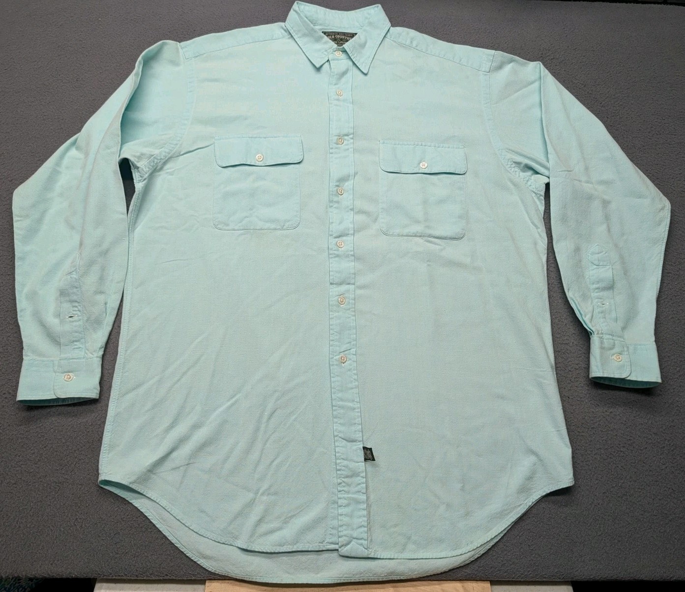 Vintage 90s Polo Country Ralph Lauren Cotton Button Up Shirt Men’s Size Medium