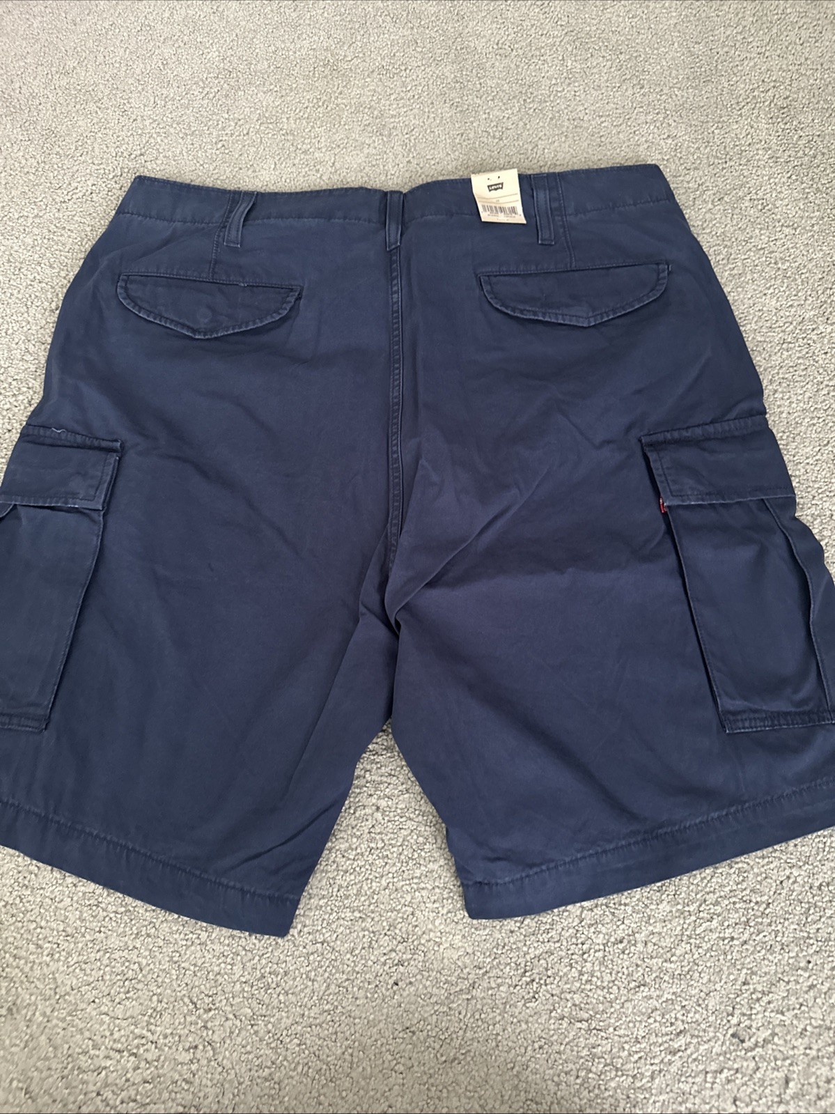 Levis Carrier Cargo Pockets Loose Fit Shorts Dark Blue Men’s Sz. 38 New W Tags