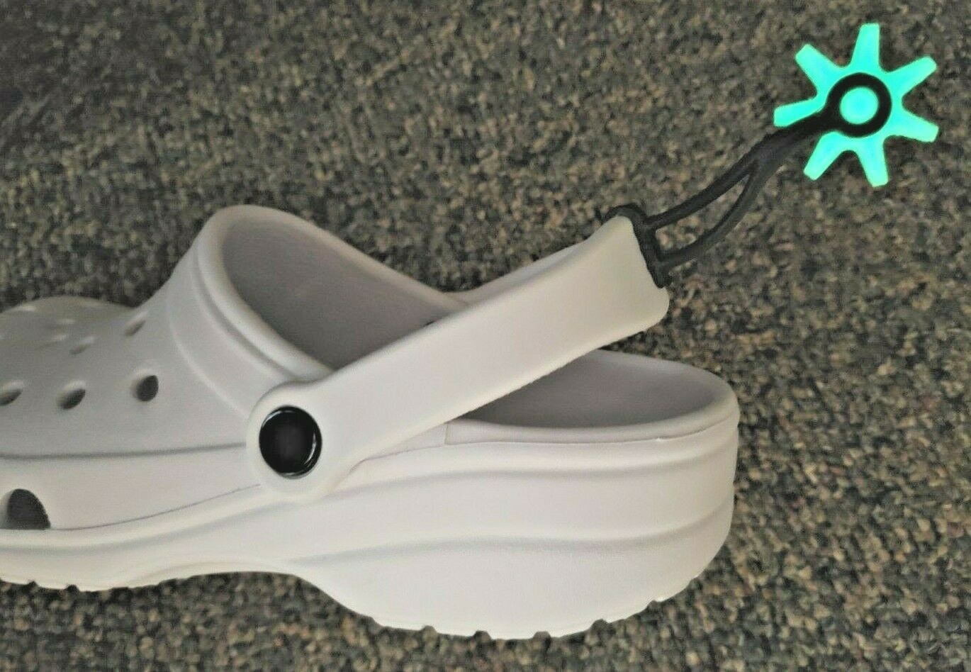 GLOW Spurs Shoe Charm fits Crocs style sandals footwear FishGunn