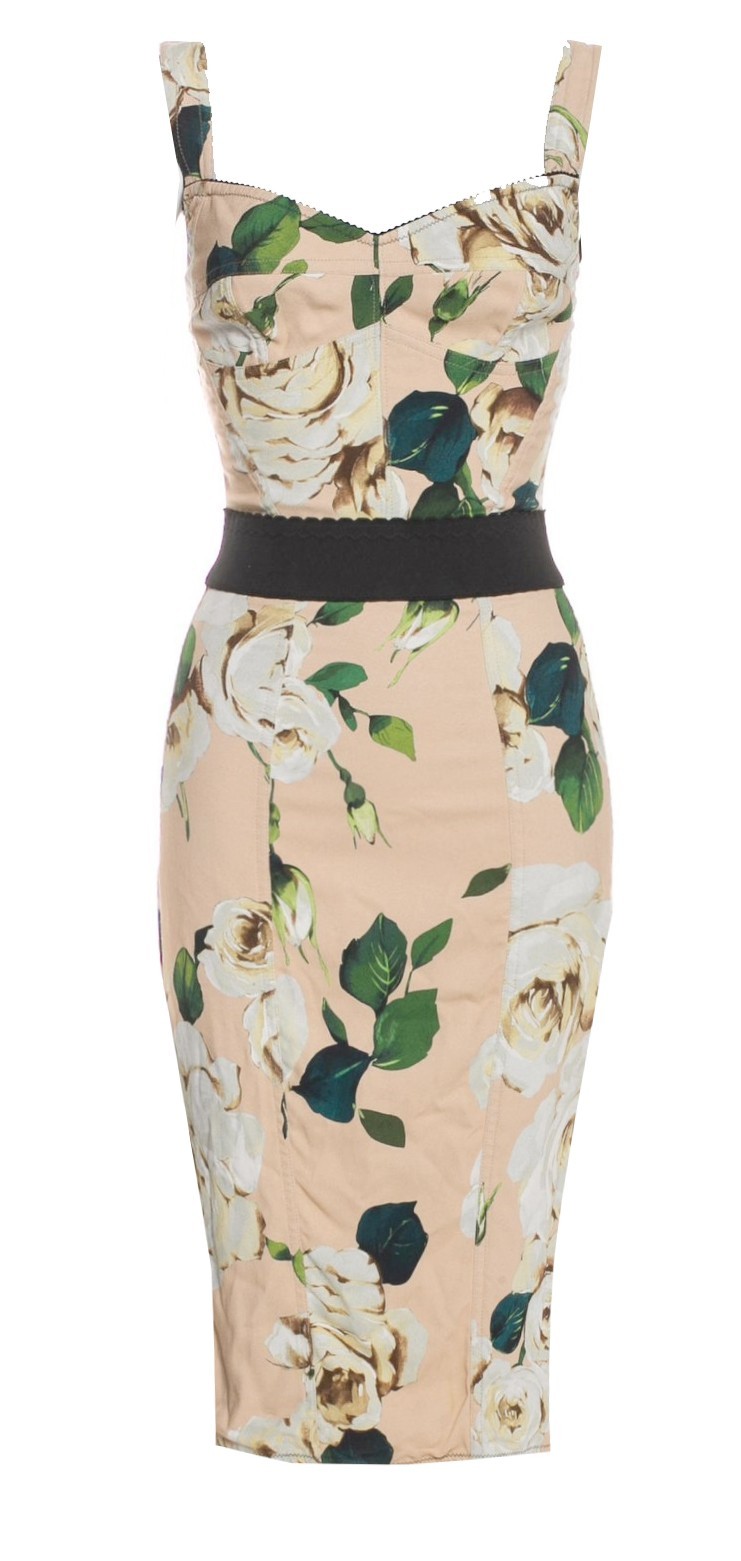 SALE! $5,500 DOLCE & GABBANA Silk Dress size 42-44