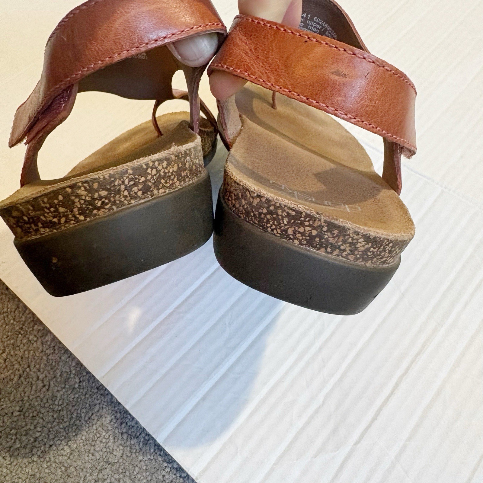 Dankso Women’s Reece Sandal Orange Waxy Burnished Leather Size 10.5 or 11 EU 41