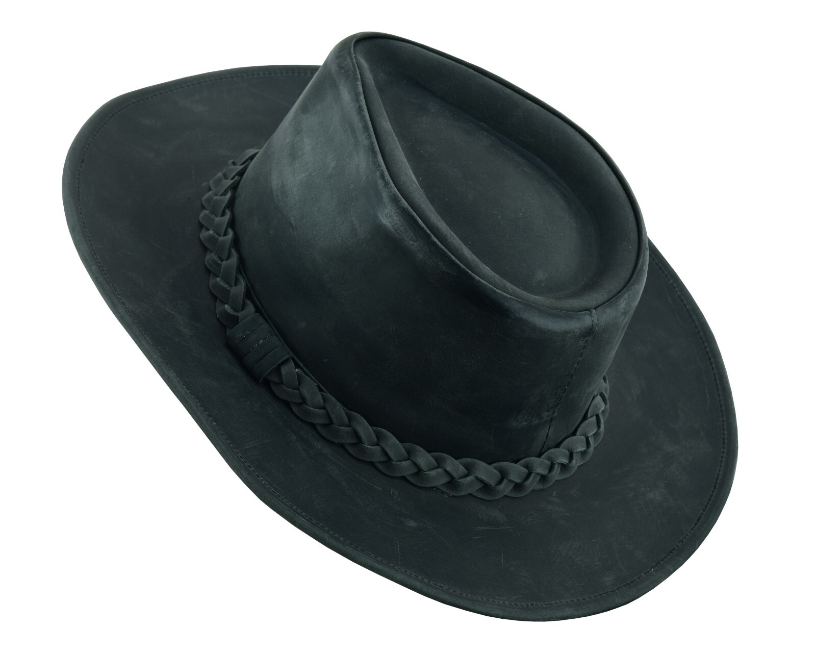 THUNDER Leather Cowboy Western Hat for Men and Women
