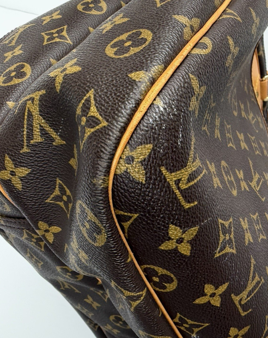 Louis Vuitton Alize 24 Heures Bag In Brown Monogram Coated Canvas Vintage 1998 S