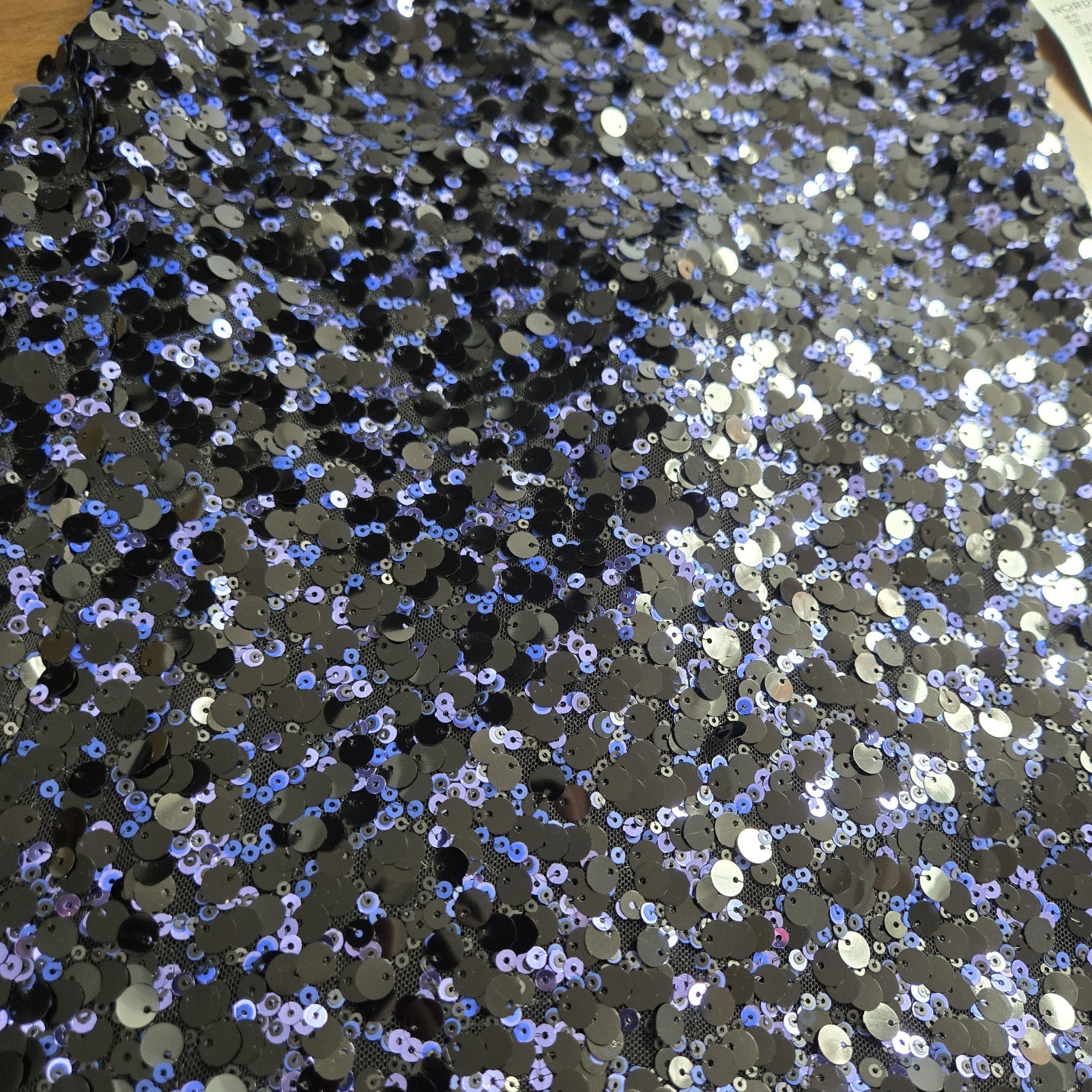Dress The Population Nathalia Sequin Mini Dress Womens Size Medium Navy Holiday