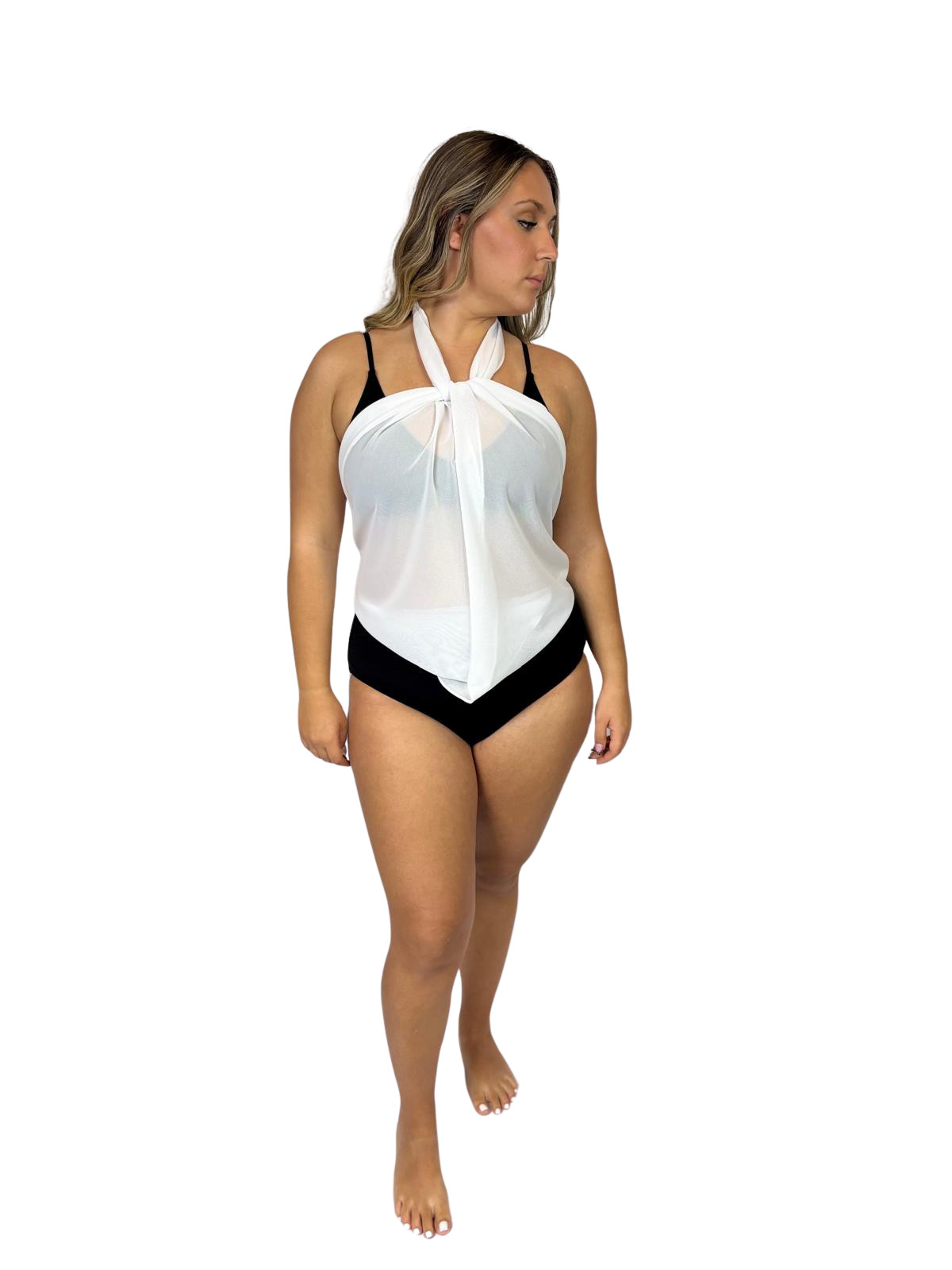 inkaWrap by Inka Resort: MULTIFUNCTIONAL SWIM COVER UP – WHITE – Size 1: XS/L