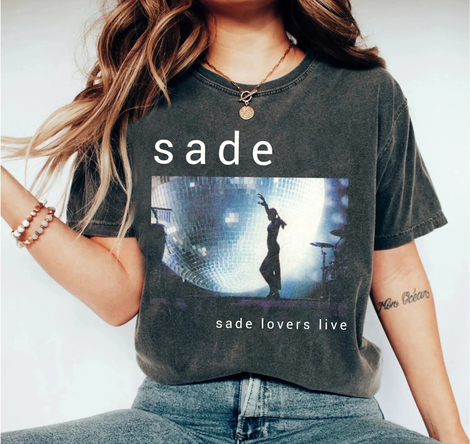 Sade Singer Sade Lovers Live Tee Unisex Short Sleeve Shirt Dark Heather HA3190