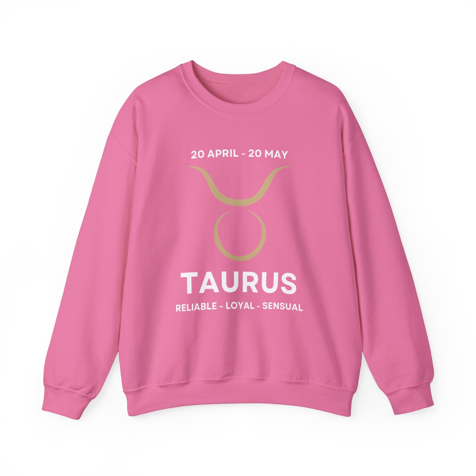 Taurus Zodiac Sweatshirt, Reliable Loyal Sensual Astrology Crewneck,