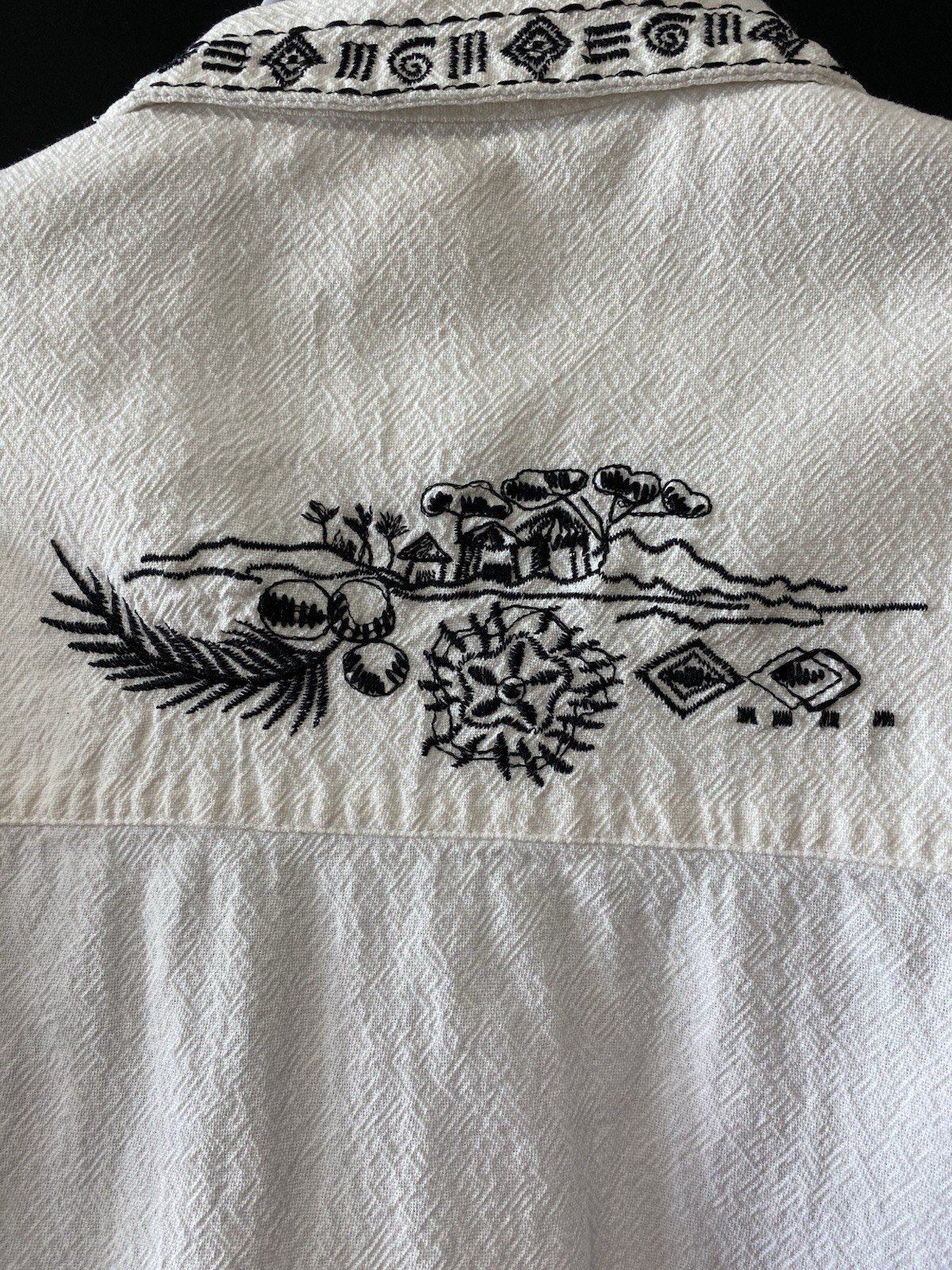 Graff by UM Company Shirt Women’s Size Large Embroidered Beads Tropical Vacation