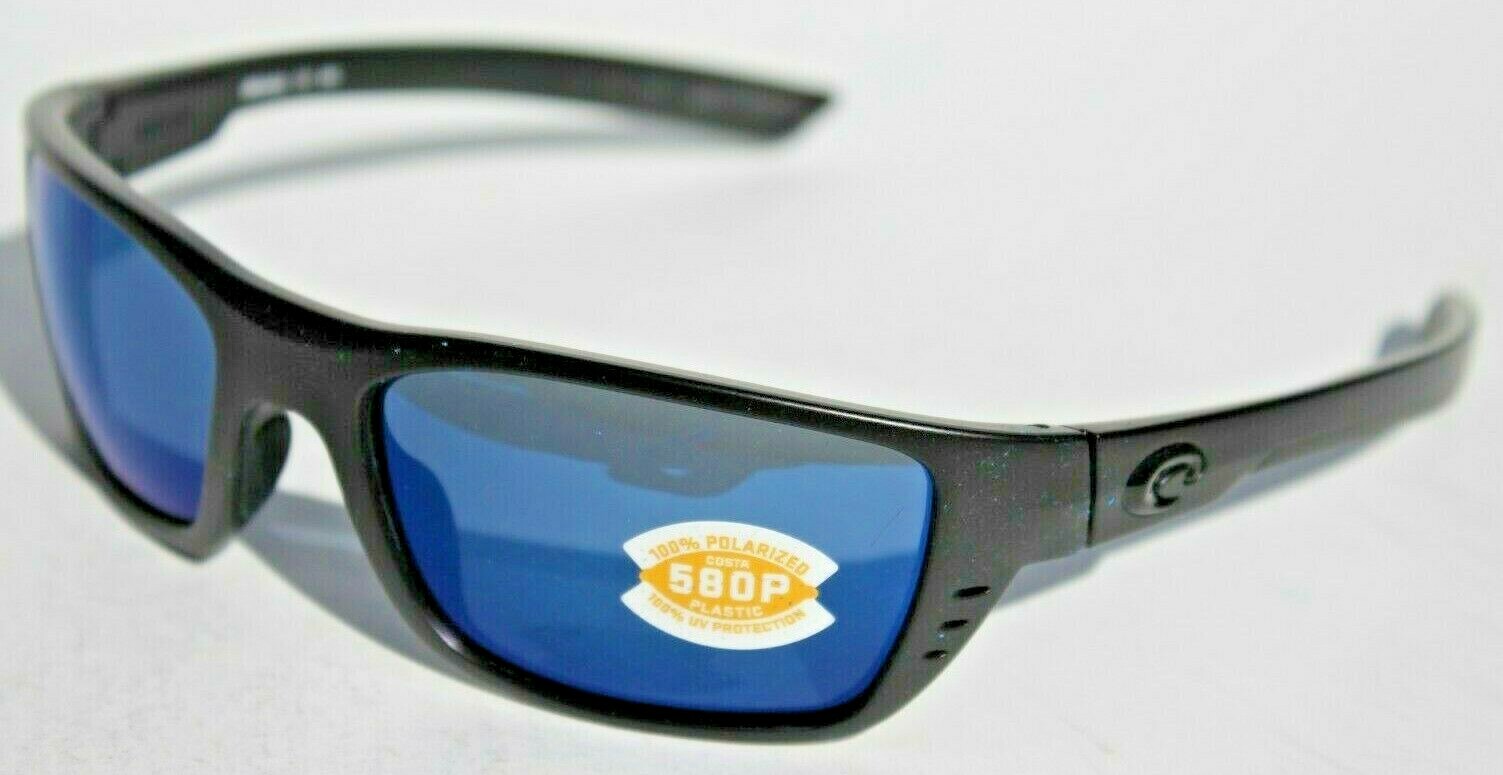 COSTA DEL MAR Whitetip POLARIZED Sunglasses Blackout/Blue Mirror 580P NEW