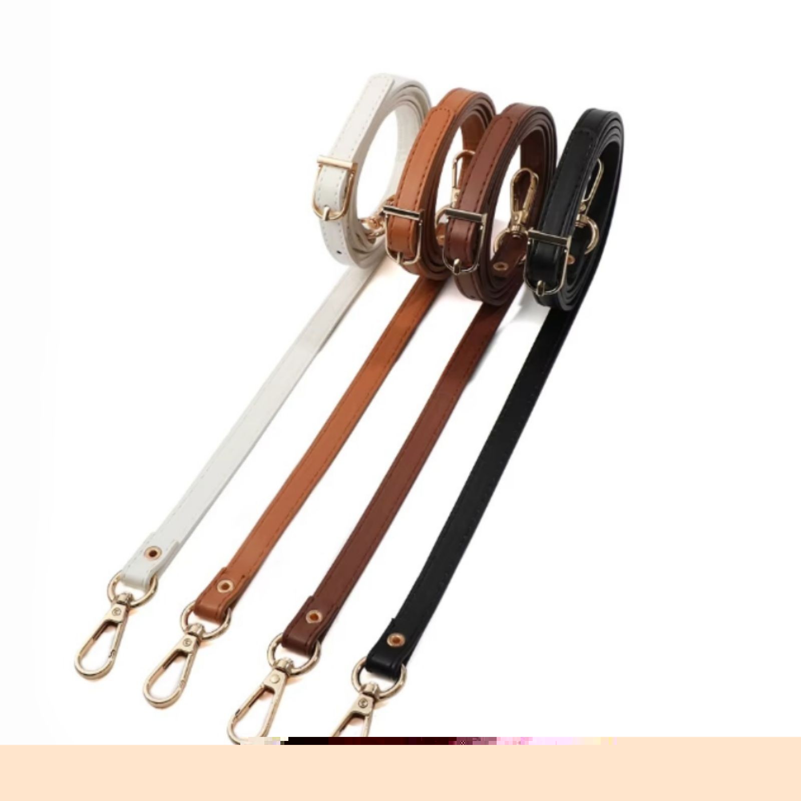 Handbag Replacement Shoulder Strap PU Leather Adjustable Crossbody Purse Handles