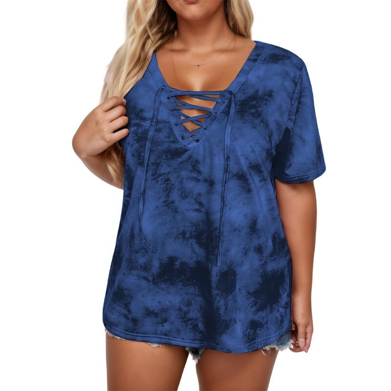 Plus Size Women’s Short Sleeved Comfortable Fabric Breathable T-Shirt Loose
