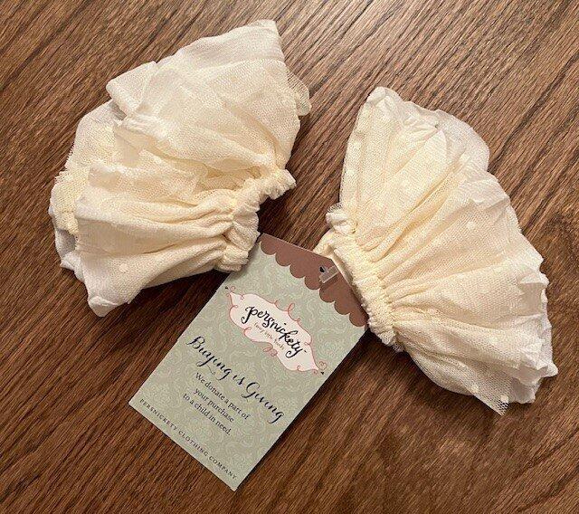 NWT Persnickety Clothing Girl’s Boutique Cream Lace Cuffs Large 7-12 Yrs