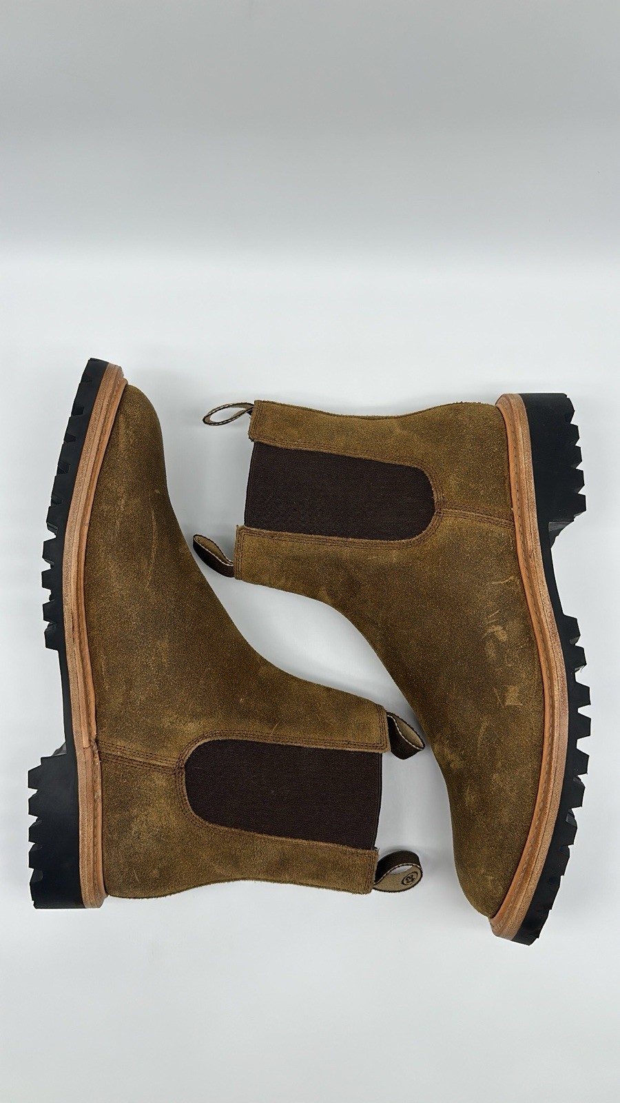Taylor Stitch L.E. The Ranch Boots in Golden Brown Waxed Suede Men’s Sz 10 D NEW