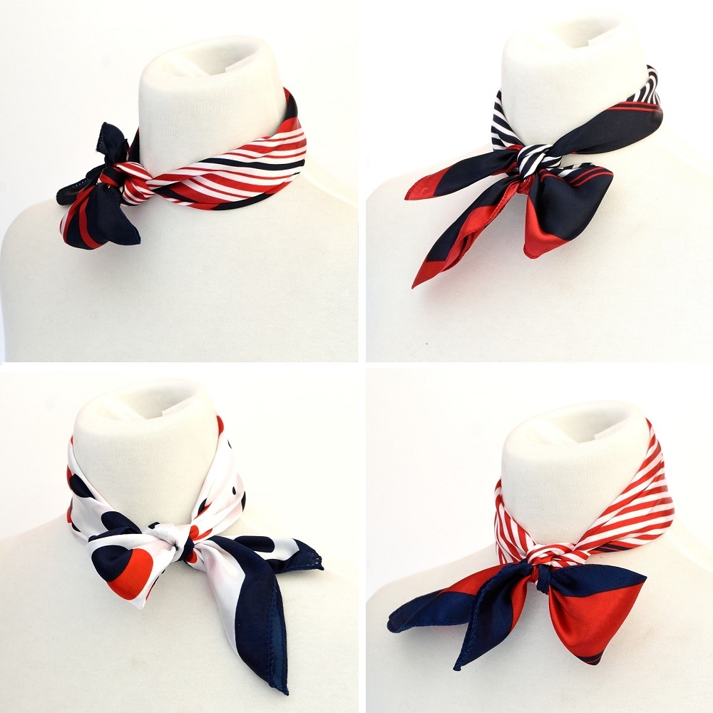 Fashion Ladies Square Satin Scarf