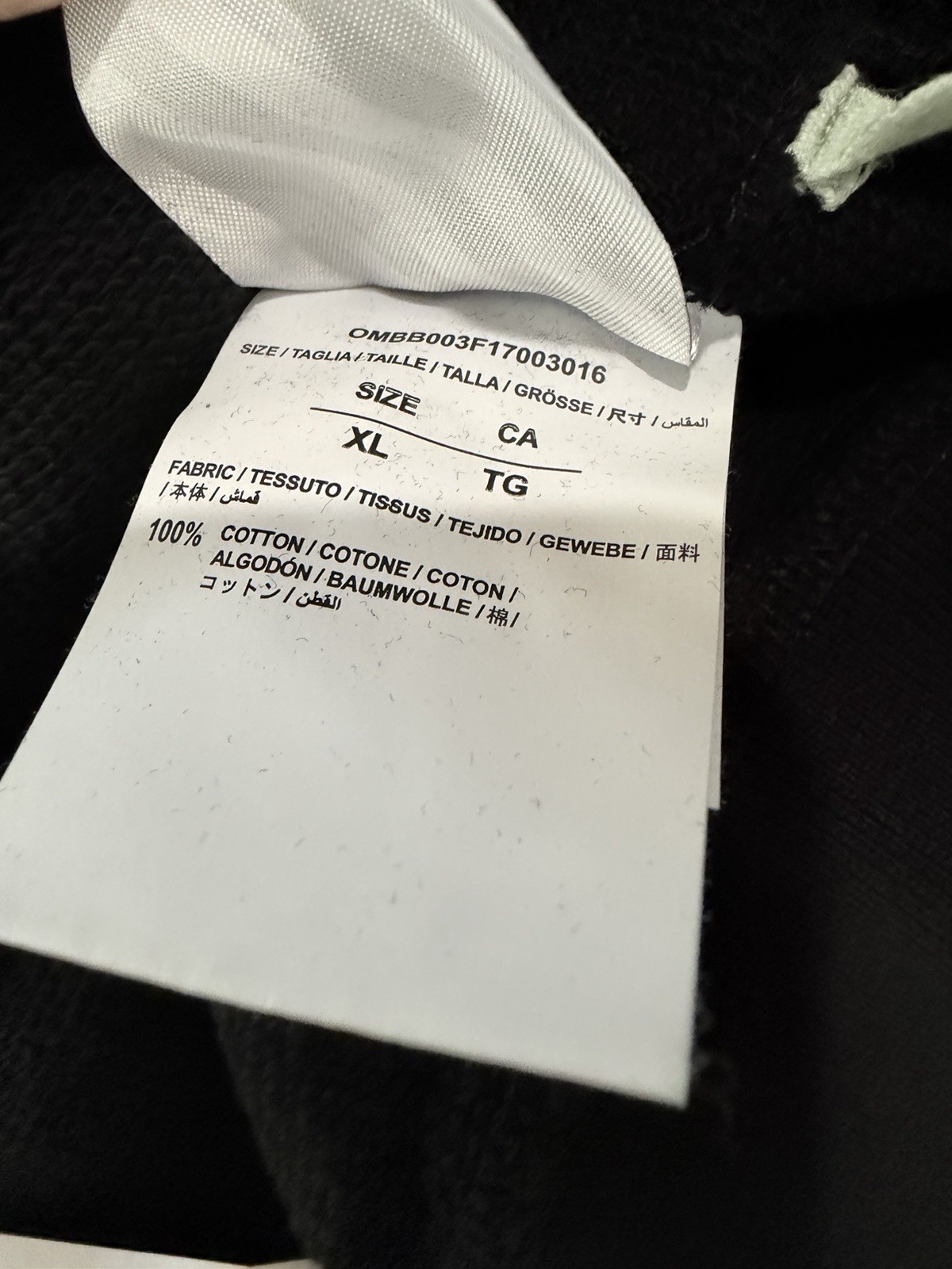 Off White Virgil Abloh Seeing Things Caravaggio Hoodie Mens XL w COA Authentic!