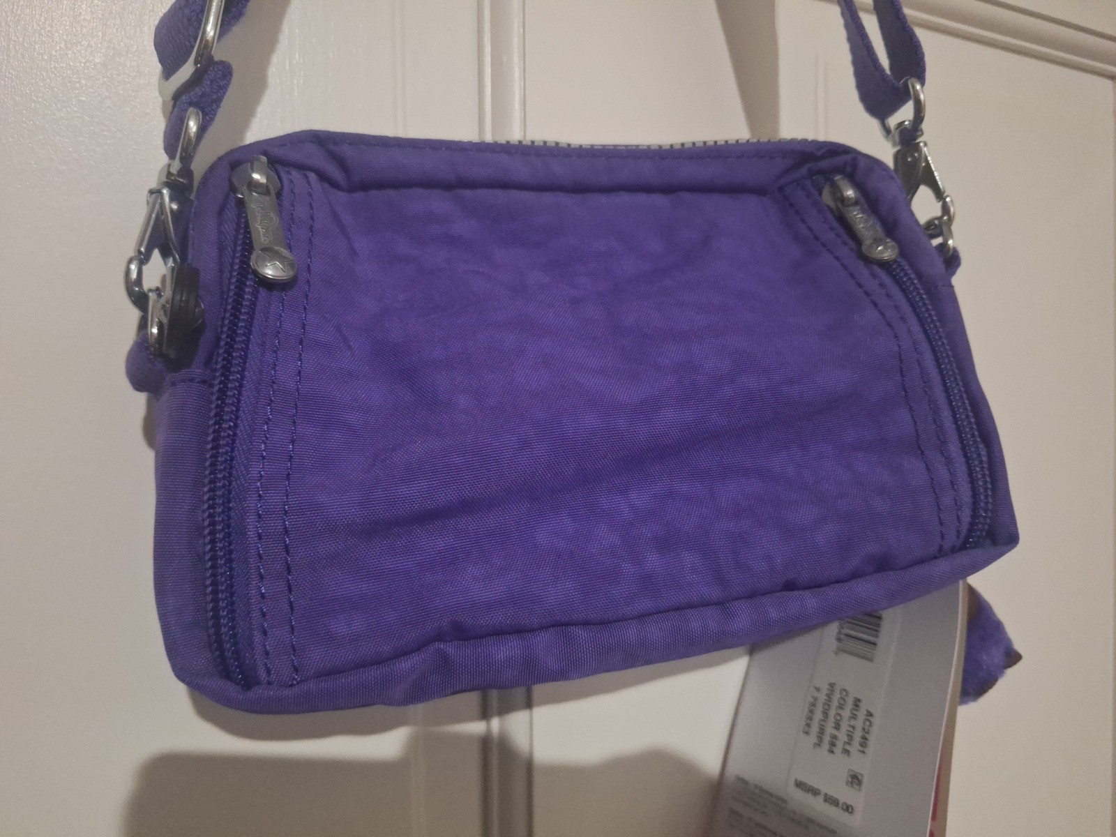 Kipling Merryl 2 In 1 Convertible Crossbody Waist Belt Bag Red Fannypack