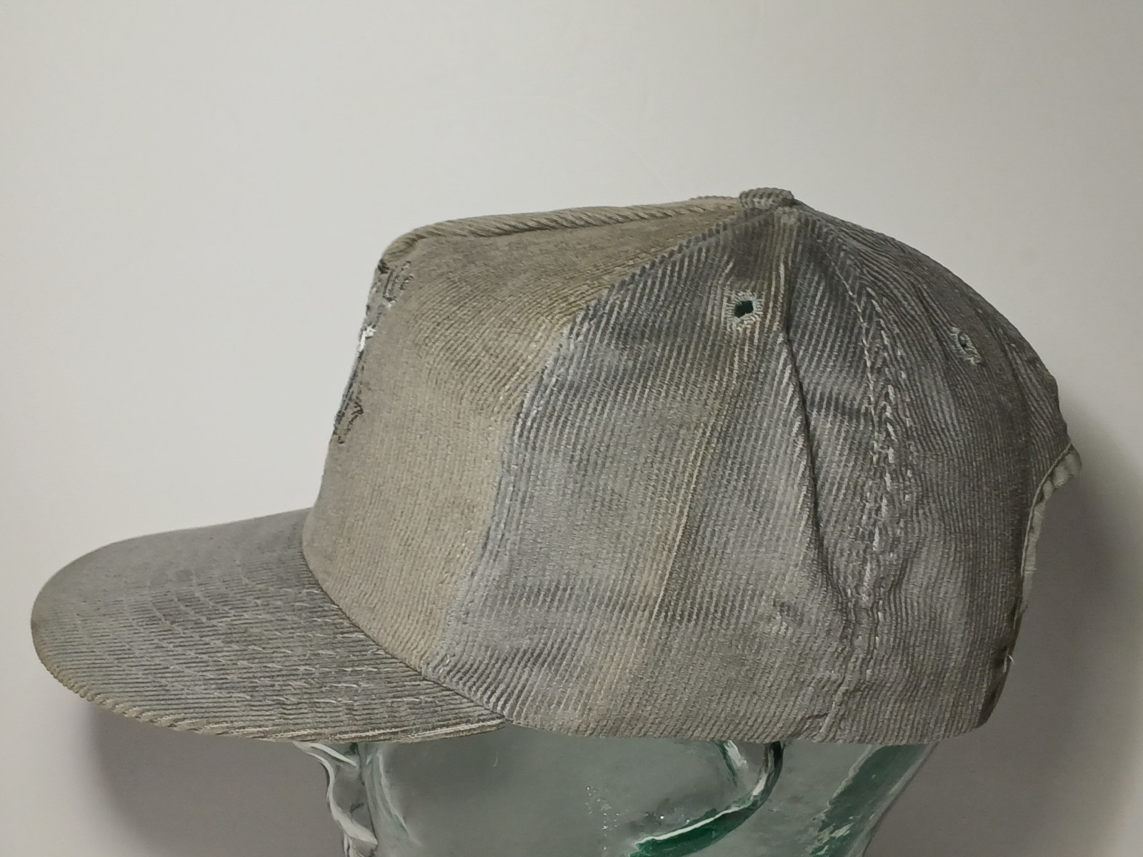 1980s Vintage John Deere Trucker Hat Corduroy Hat Cap Louisville Mfg Co Made USA