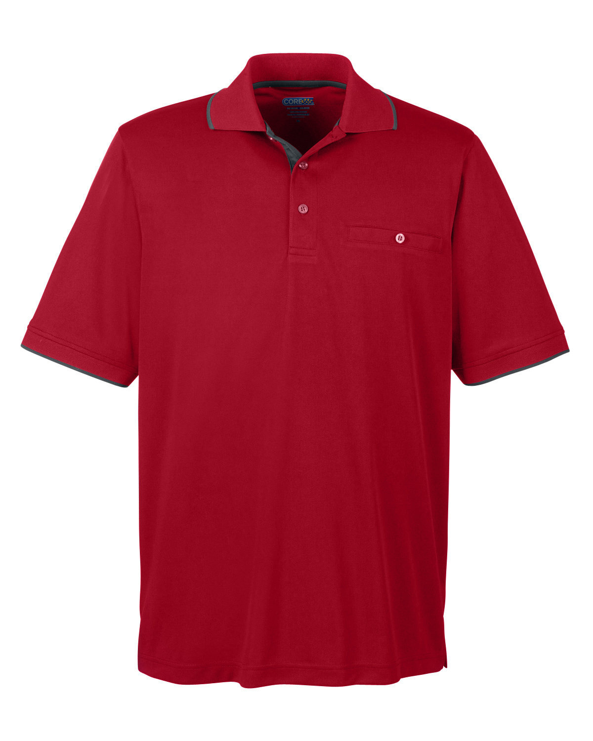 Core 365 Mens Dri-Fit Pocket Polo Shirt Moisture Wicking Anti Microbial 88181P