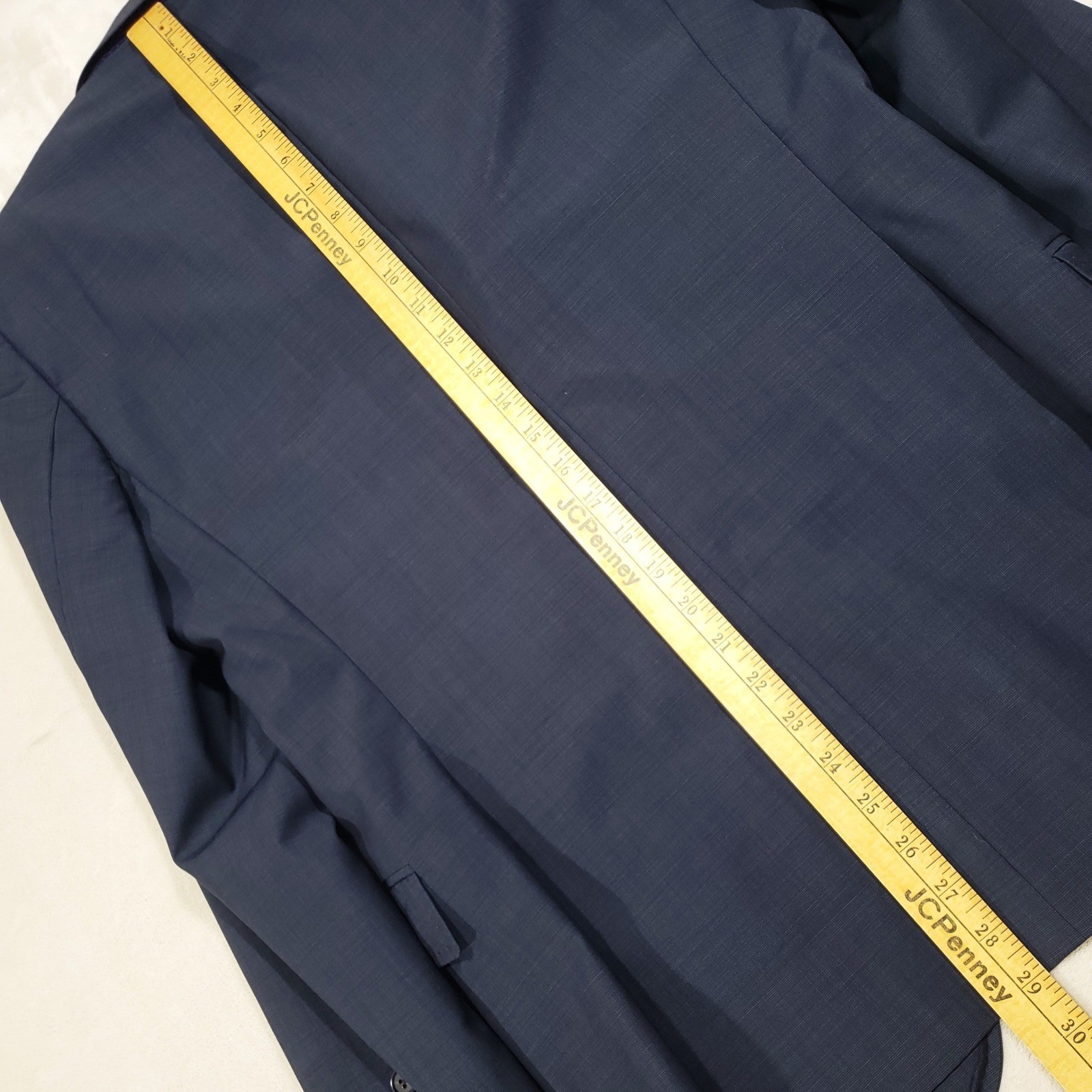 Ted Baker Suit Mens 38R Navy Blue Wool Jarrett CT Endurance Micro-Check 2-Piece