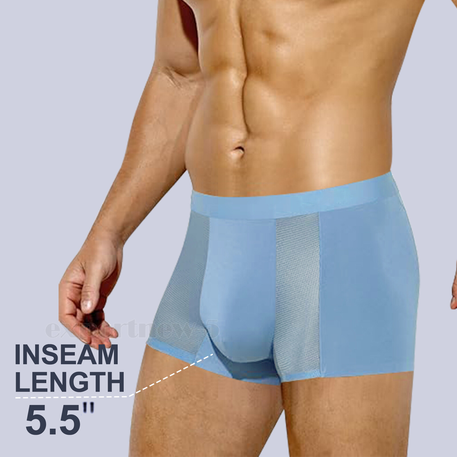 5 Pack Men Underwear Trunks Ball Pouch Bulge Enhancing Micro Modal Boxer Briefs