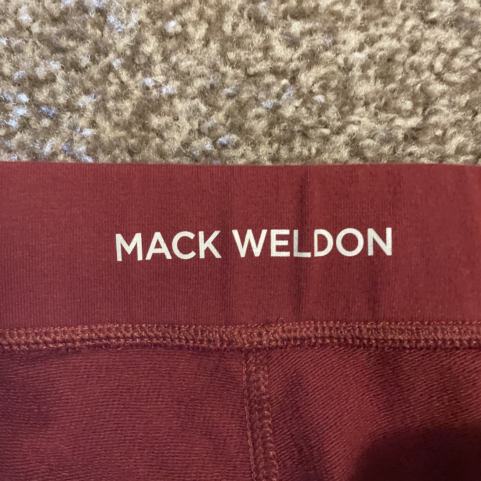 Mack Weldon Ace Pants Mens Large For Daily Wear Sweatpants Drawstring Maroon