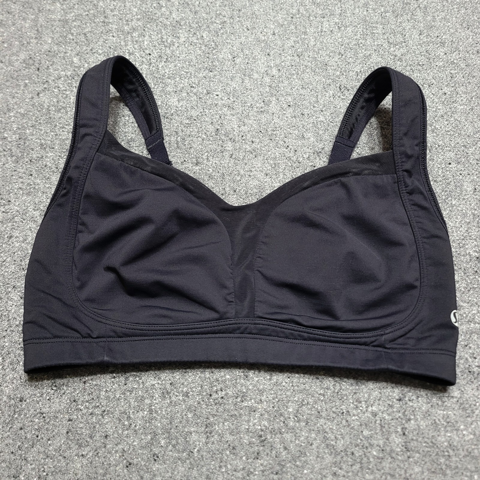 Lululemon Bra 34E Black Ta Ta Tamer II Support Performance Comfort Stretch