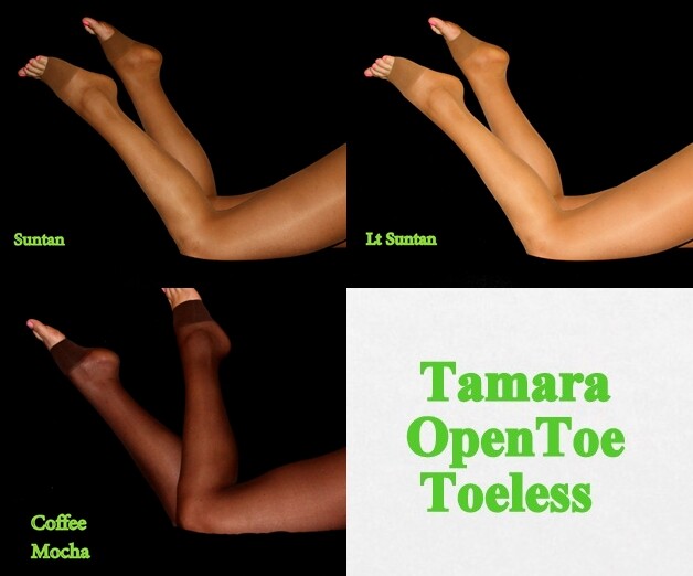Peavey Tamara Toeless Fancy Dress Pantyhose Hooters Uniform Lingerie Sheer Hose