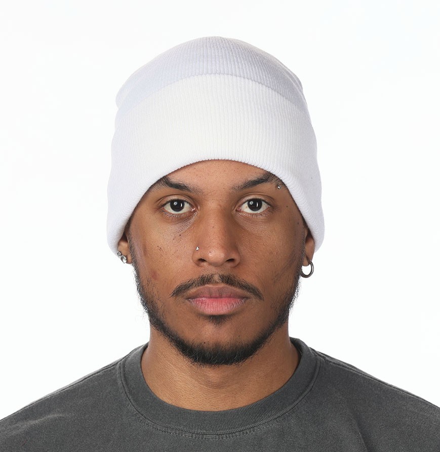 Cuffed Knit Beanie Customizable