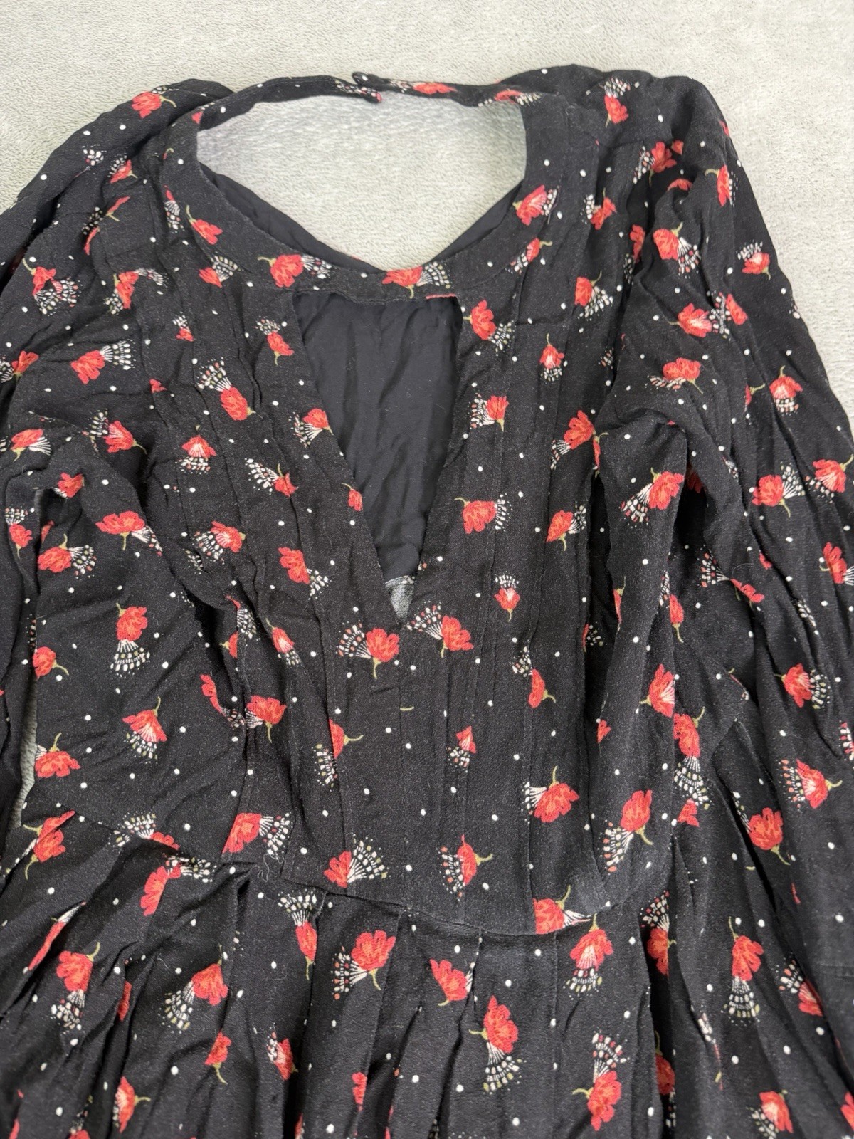 Free People Tegan Mini Dress Women’s Size 6 Black