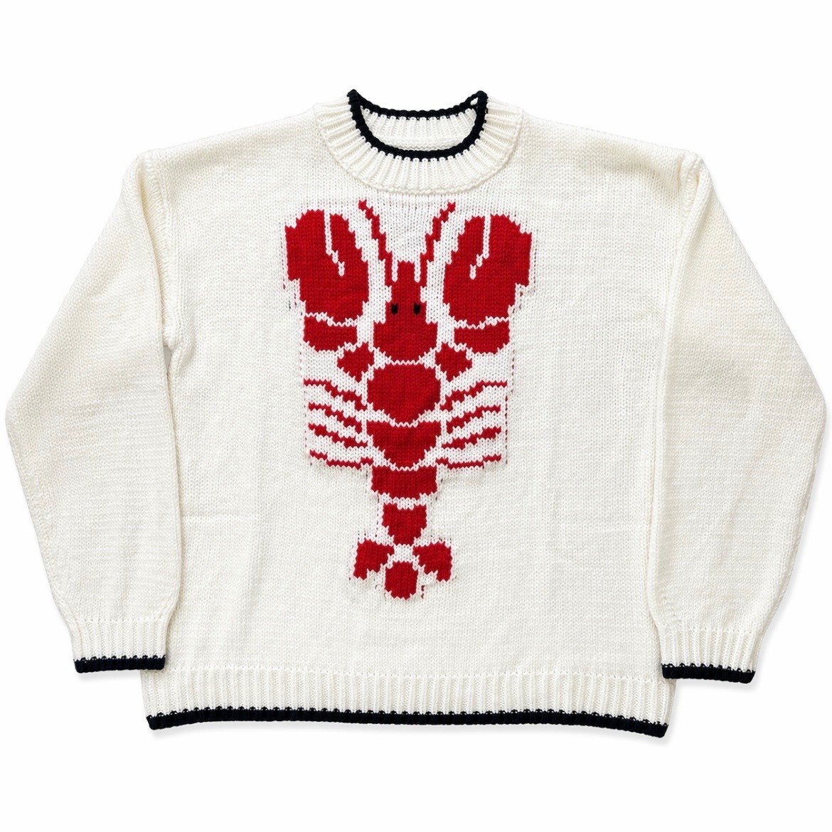 Maine Lobster Sweater Womens Medium Coastal New England Nautical Knit Pullover