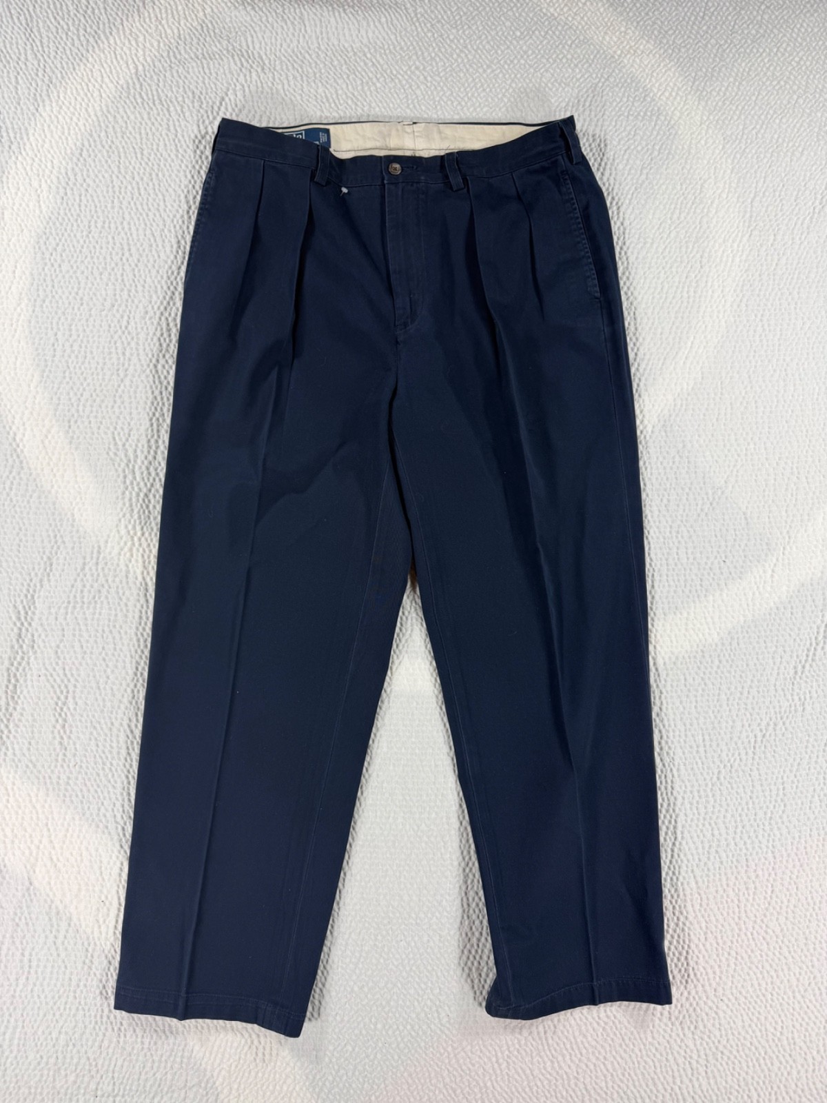 Polo Ralph Lauren Pants Mens 34×30 Navy Andrew Pant Chino Casual Cotton Preppy