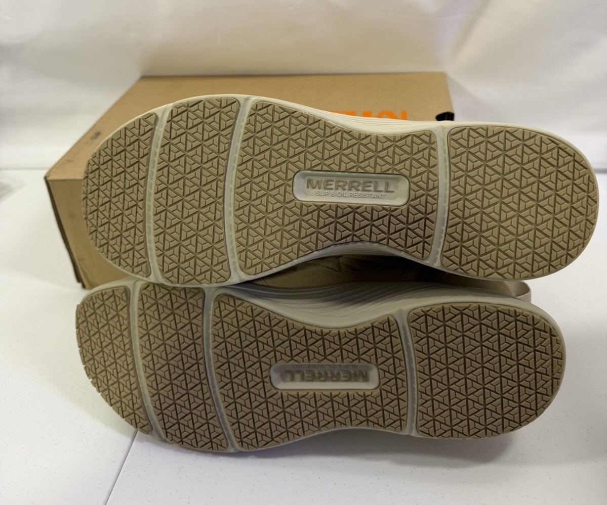 Merrell Work Alpine Men’s 12 Carbon Fiber Sand Safety Toe Sneaker NIB
