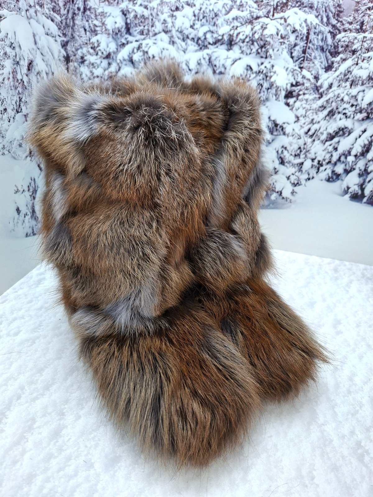 Patchwork Fox fur boots for women, mukluks, yeti boots, Womens Eskimo boots