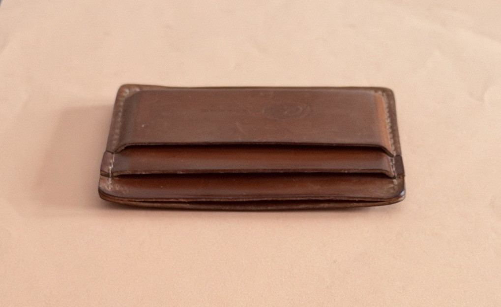 Ashland Leather Wallet Shell Cordovan Frank the Enforcer Brown Preowned