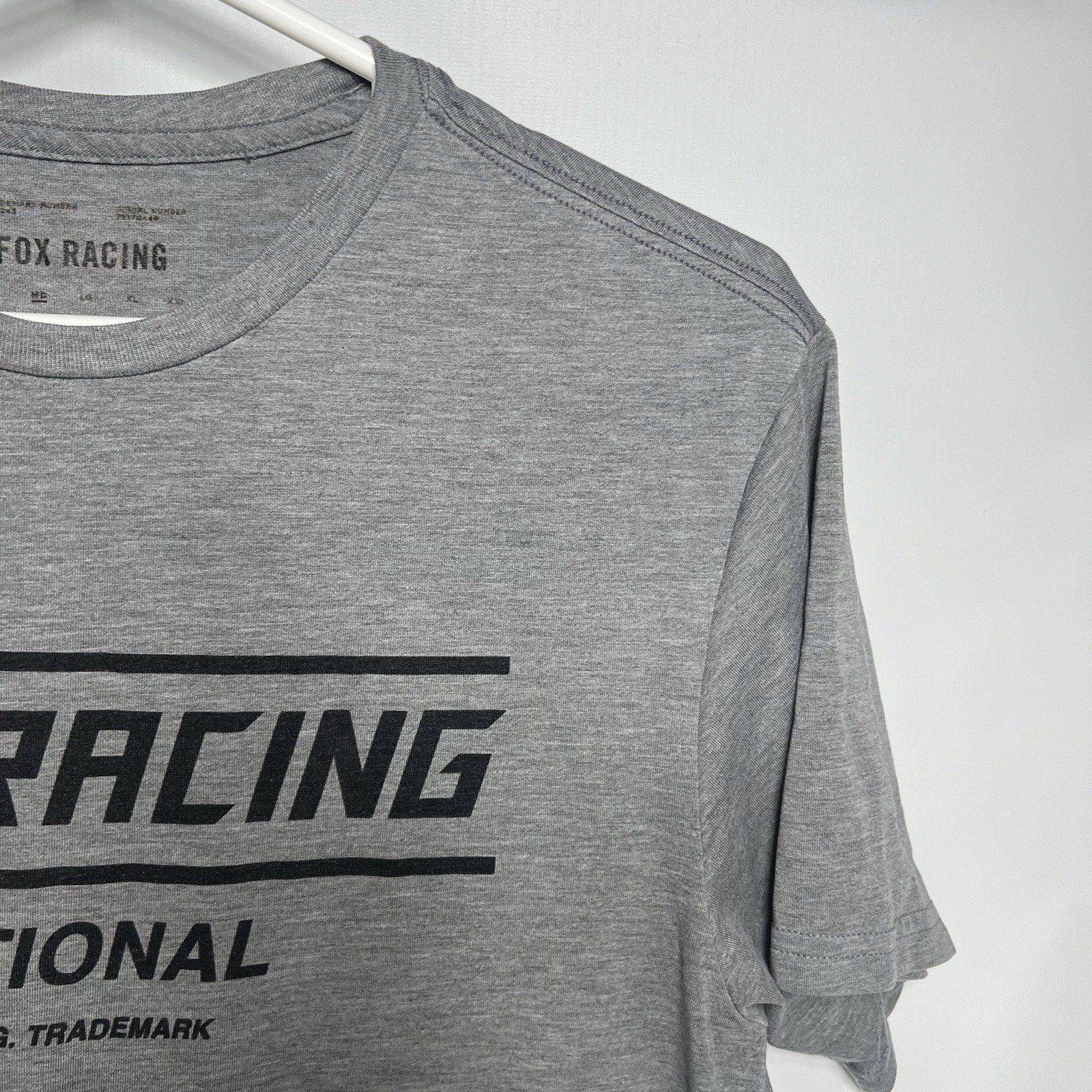 Fox Racing Justified SS Tech TEE T-Shirt Size Medium Gray Tru Dri Technology
